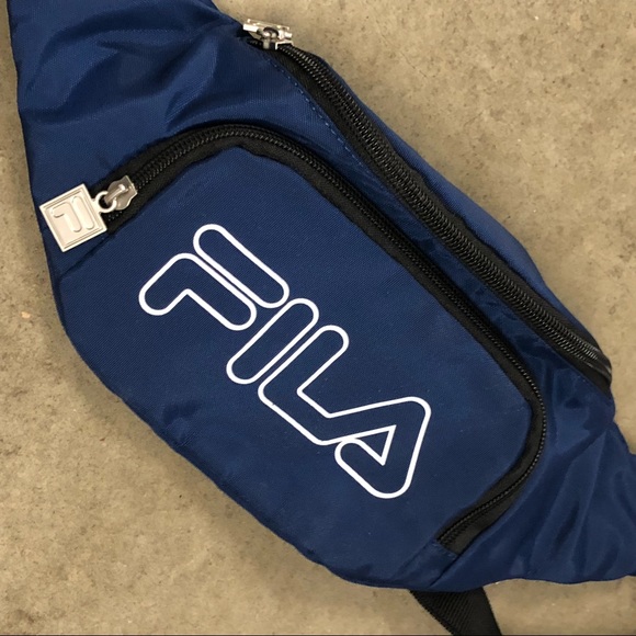 New Fila Logo Fanny Pack Blue & White - Picture 3 of 4